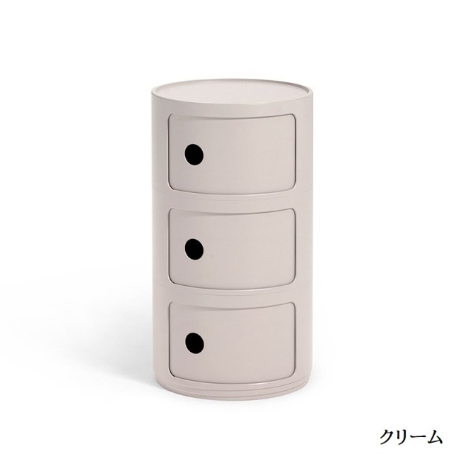 即納!最大半額! Kartell φ32/H58.5cm ホワイト コンポニビリ3 棚 みラッピング無料 Kartell コンポニビリ3 φ32/H58.5cm ホワイト 棚/ラック