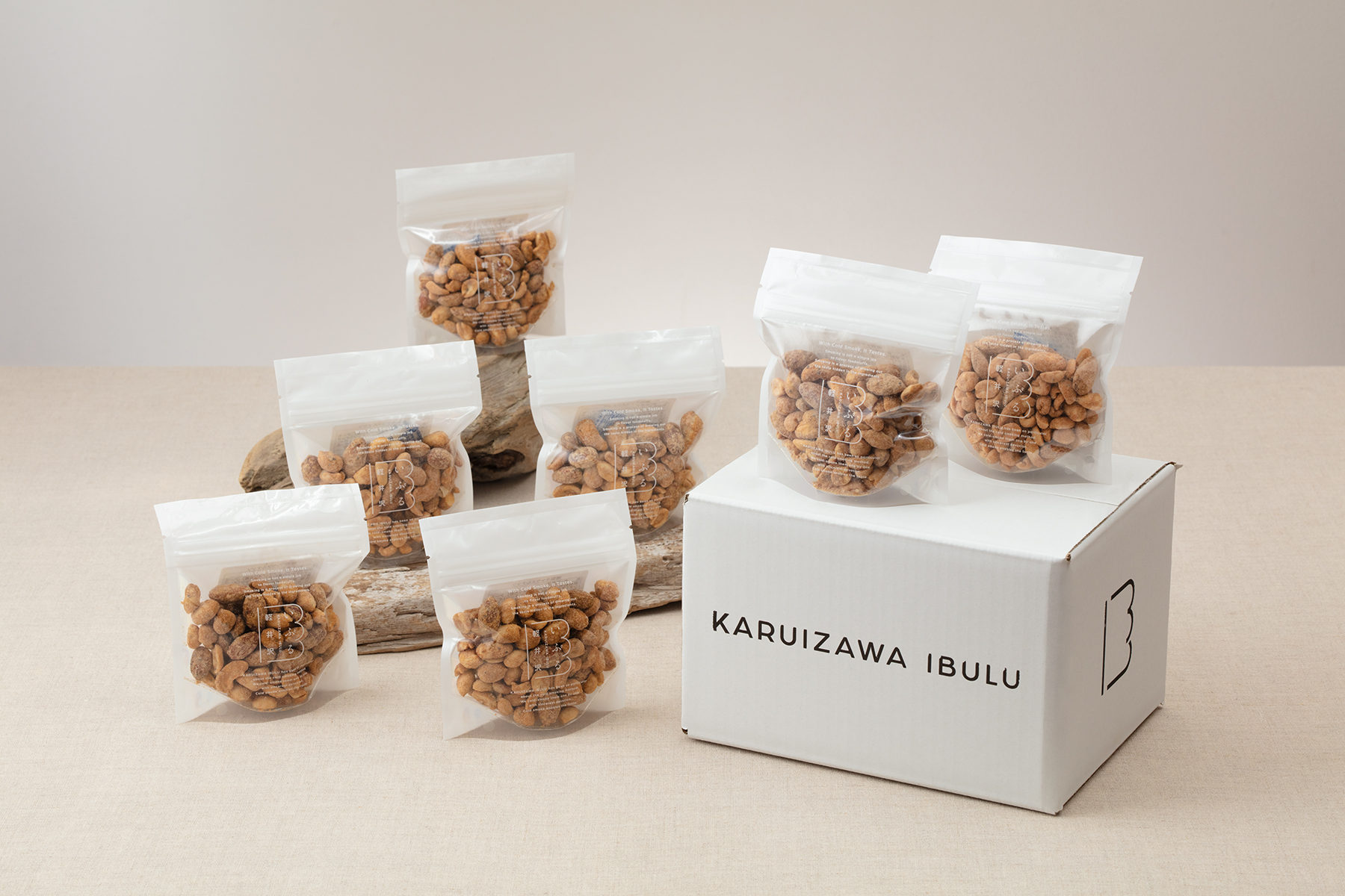 〈 燻製キャラメルナッツまとめ買い | 送料無料 〉80g×7個