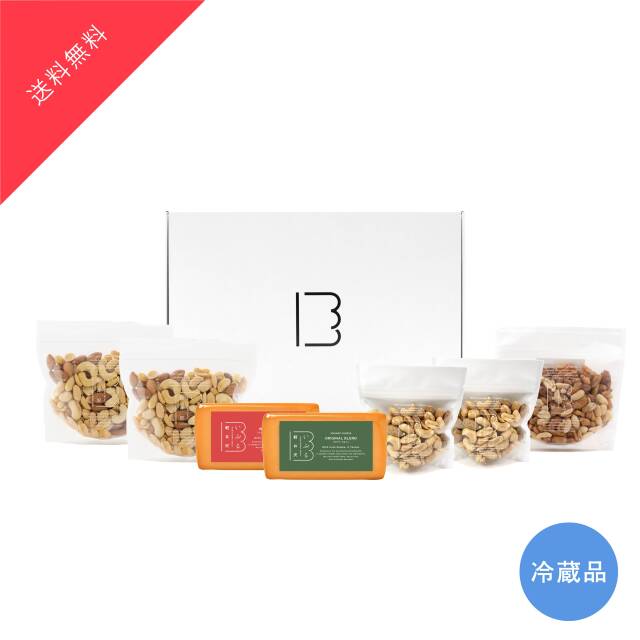 至福のおつまみセット（チーズ2種・柿の種・ナッツ×2・キャラメルナッツ×２）