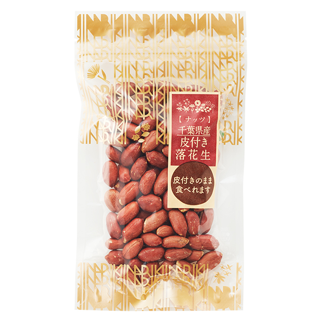 21新豆 千葉県産皮付き落花生 80g