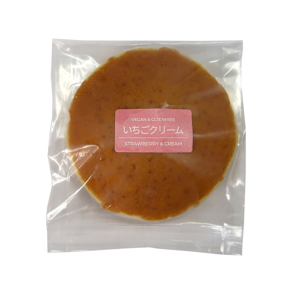ヴィーガン＆グルテンフリーどら焼き いちごクリーム