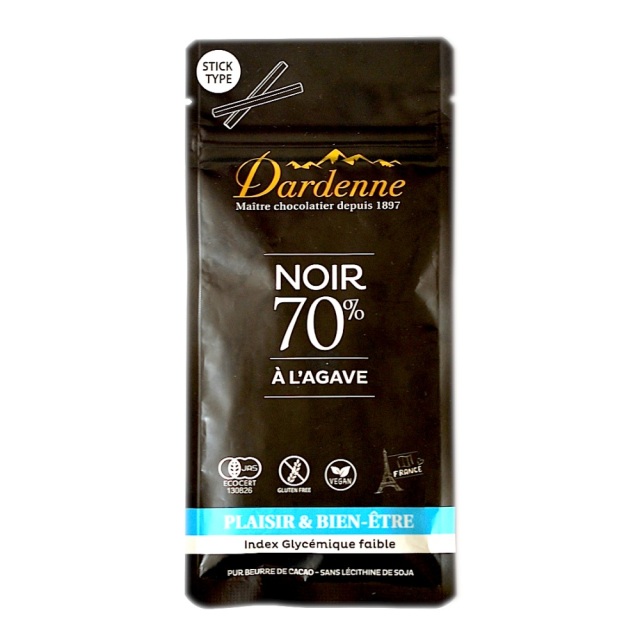 有機アガベチョコレート スティック カカオ70%