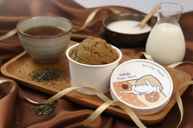 ヴィーガンクラフトにゃんこアイス ほうじ茶