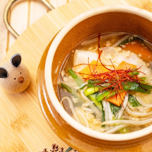 餅入りクッパスープ