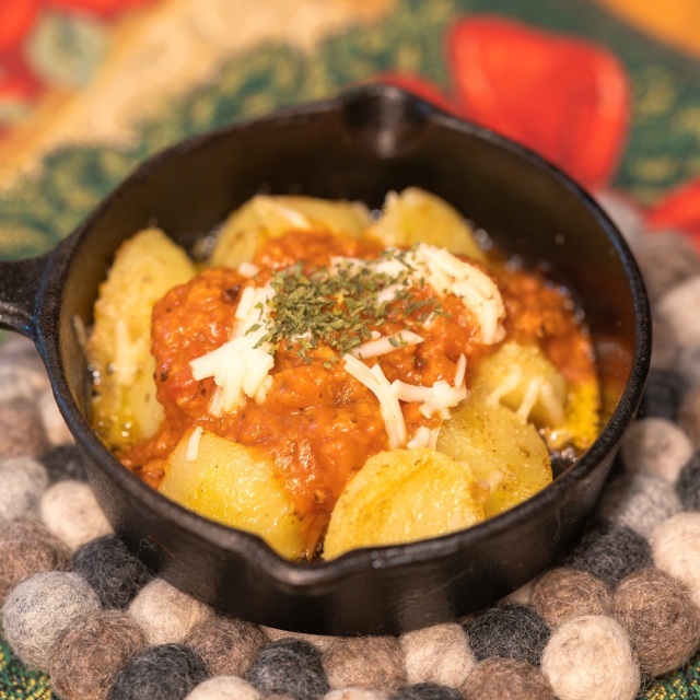 ベジミートソースのポテトグラタン