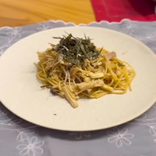 だしつゆで簡単！和風パスタ