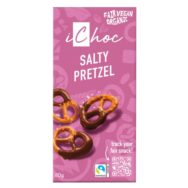 季節休売 オーガニックチョコレート ソルティプレッツェル（冬季限定