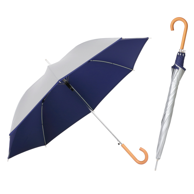 UV晴雨兼用ジャンプ傘 シルバー 60cm｜日傘専門店【リーベン】