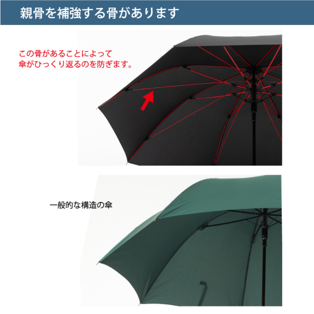 耐風骨ジャンプ傘 【日傘と傘の専門店リーベン】
