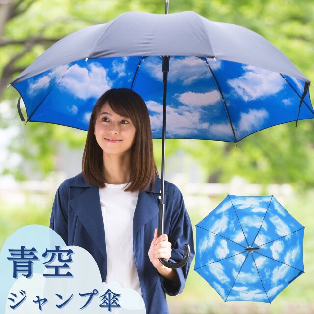 雨傘 ジャンプ傘青空 ブルースカイ｜傘の専門店【リーベン】