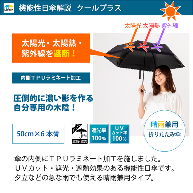 日傘 UV遮熱遮光フォーマルミニ傘 縁レース ブラック 晴雨兼用｜傘と