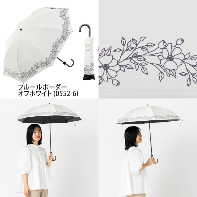 UV遮熱遮光折傘 晴雨兼用 50cm×8本骨 1級遮光 クールプラス LIEBEN