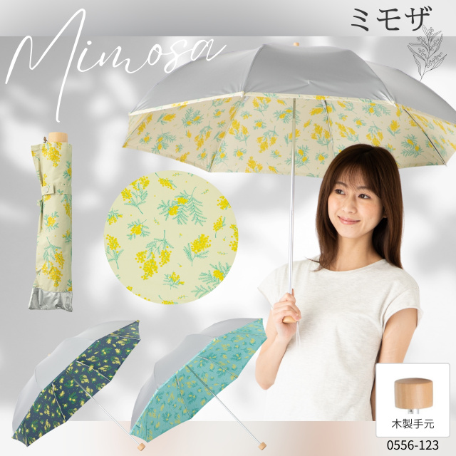 折りたたみ日傘 UV晴雨兼用軽量折傘 シルバー／花柄 【日傘と傘の専門
