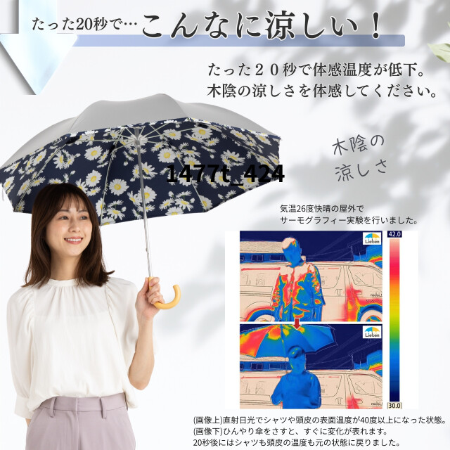 晴さん専用 centelleo（センテリオ）の晴雨兼用日傘【マリン/11カラー】｜長傘