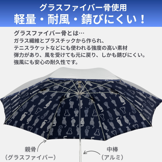 日傘 UV晴雨兼用コンパクト長傘シルバー｜日傘専門店【リーベン】