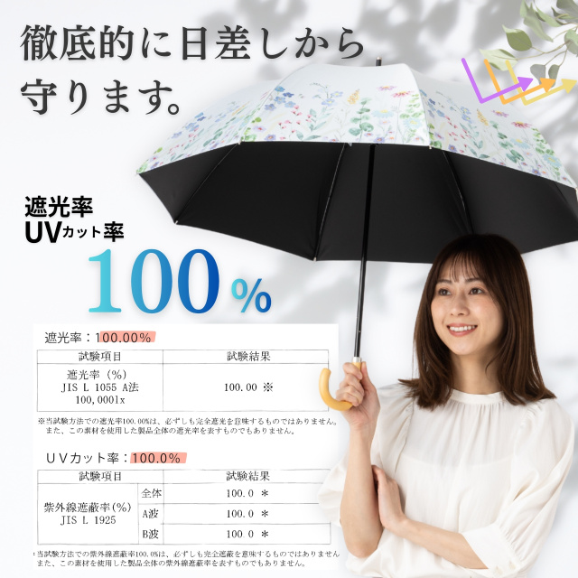 日傘 クールプラス UV遮熱遮光コンパクト長傘 （晴雨兼用） 50cm×8本