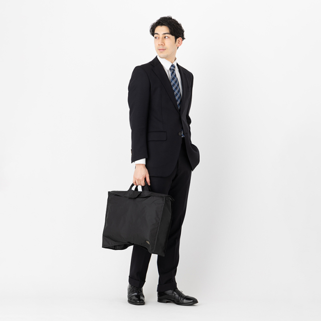 【美品】ブラックレーベル　 2way ブリーフケース レインカバー付　ビジネス 2236.jpg
