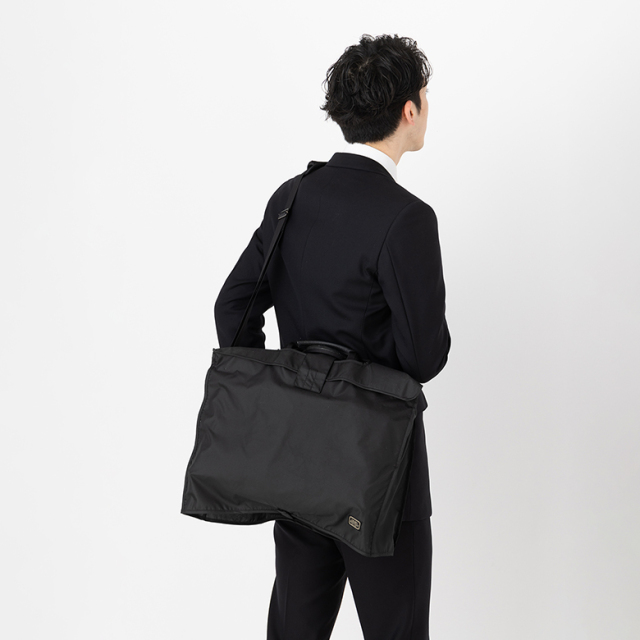【美品】ブラックレーベル　 2way ブリーフケース レインカバー付　ビジネス 傘屋さんが作った ビジネスバッグカバー ブラック ｜傘の専門店