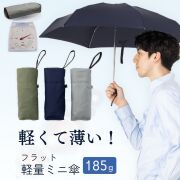 【在庫処分品】フラットミニ傘　50cm×6本骨 　LIEBEN-0205 【送料無料(一部地域除く】