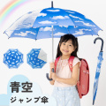 キッズジャンプ傘青空　55cm　LIEBEN-0380 【送料無料(一部地域除く】