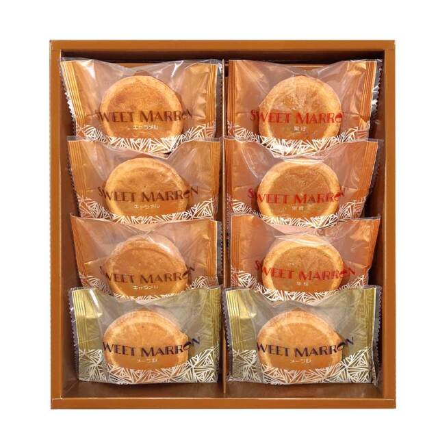 スイートマロン 8個入 黒糖・メイプル・キャラメルタルト