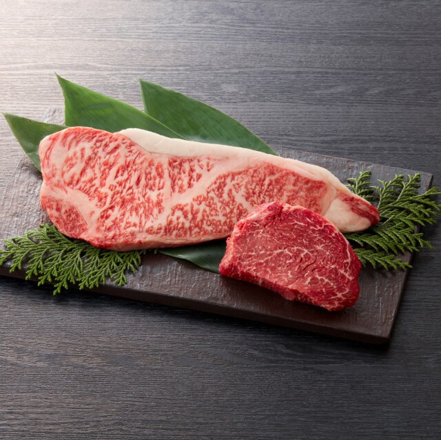 霞浦牛　食べ比べセット　（サーロイン,特選赤身もも）