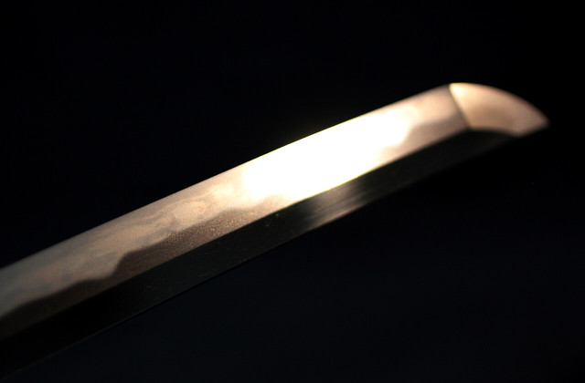 刀 無銘 石州貞綱 金象嵌銘 貞享丙寅仲冬五日 森小助尚利 花押 一撃快剪両躯