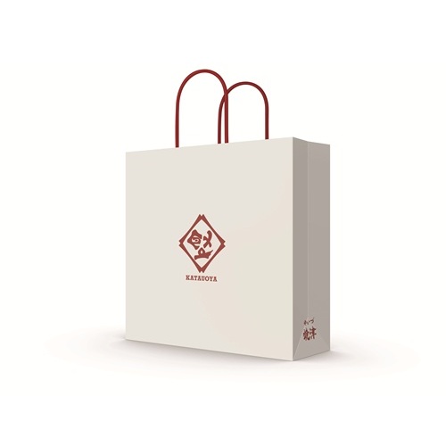 ギフト　紙袋　紅白　Lサイズ