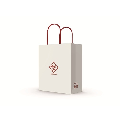 ギフト　紙袋　紅白　Mサイズ