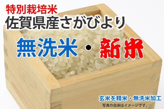 新米・無洗米・特別栽培米さがびより