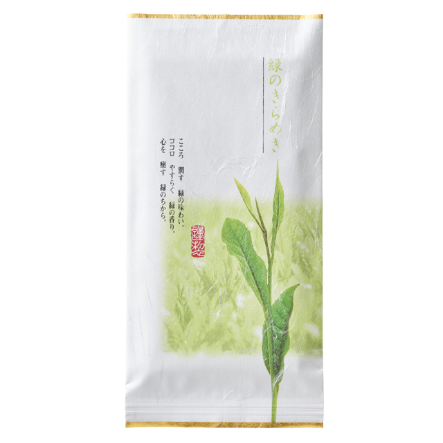 煎茶　緑のきらめき　深蒸し茶　緑