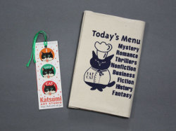 【猫柄】カツミアート（松下カツミ）ブックカバー：ファットコック