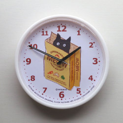 【猫柄】カツミアート（松下カツミ）掛け時計：ショッピングバッグ