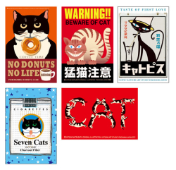 猫柄】カツミアート（松下カツミ）ポストカード-7 カツミアートスタジオ