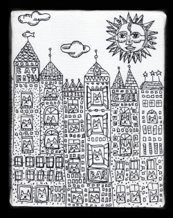 原画作品：CAT TOWN-L［松下カツミ/20201204］
