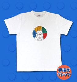 猫柄 カツミアート 松下カツミ T シャツ ニコニコキャット ホワイト カツミアートスタジオ