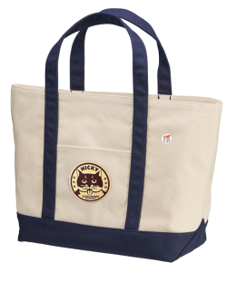 【猫柄】カツミアート（松下カツミ）ウルトラヘヴィーキャンバストートバッグ（特大）：ニッキー2