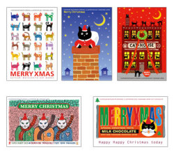猫柄クリスマスカード-5