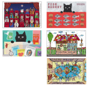 【猫柄】カツミアート（松下カツミ）ポストカード-12