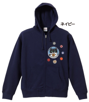 【猫柄】カツミアート（松下カツミ）パーカー：ワンオフパーカー：Style.032（Mサイズ）