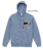 【猫柄】カツミアート（松下カツミ）パーカー：ワンオフパーカー：Style.034（Mサイズ）