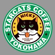 カツミアート猫柄シール：スタキャラベル