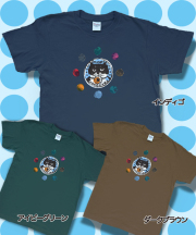 【猫柄】カツミアート（松下カツミ）T-シャツ：ドーナツキャット