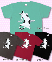 松下カツミ猫柄T-シャツ：ゴロニャン