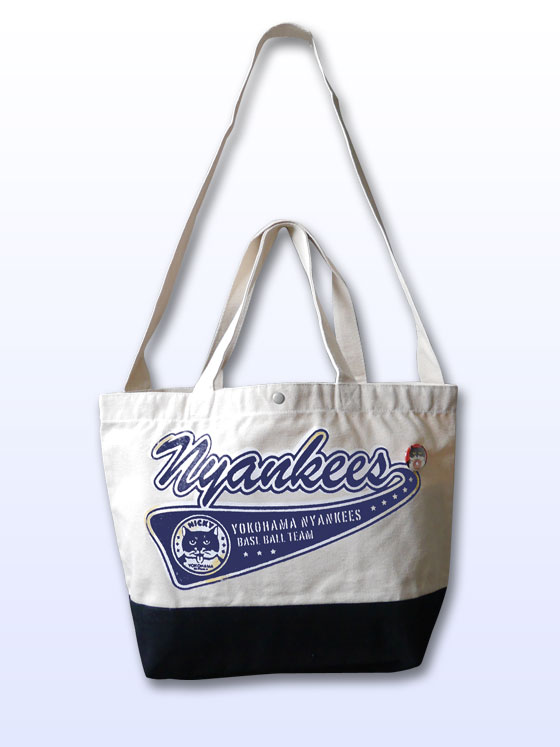 【猫柄】カツミアート（松下カツミ）トートバッグ（2WAY）： ニャンキース