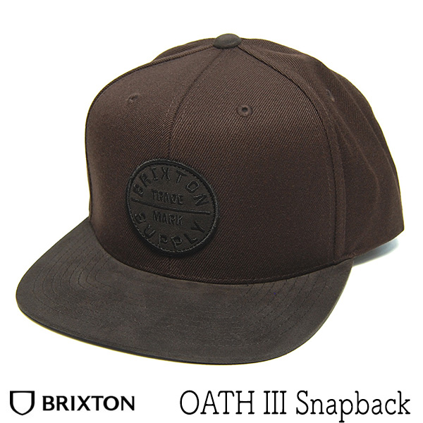 BRIXTON　ブリクストン　OATHロゴスナップバックキャップ　OATH III SNAPBACK