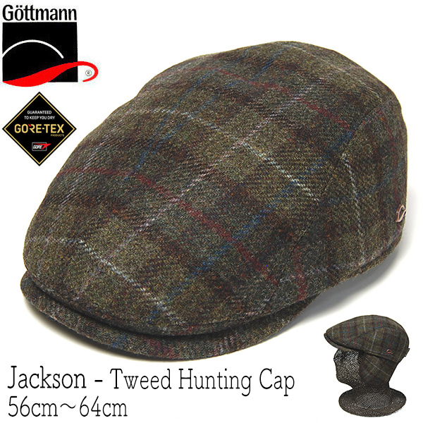 Gottmann　ゴットマン　耳当て付きツイードハンチング　JACKSON