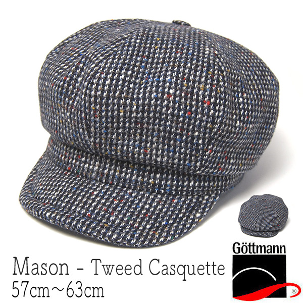 GOTTMANN　ゴットマン　ツィードキャスケット　MASON　メイソン