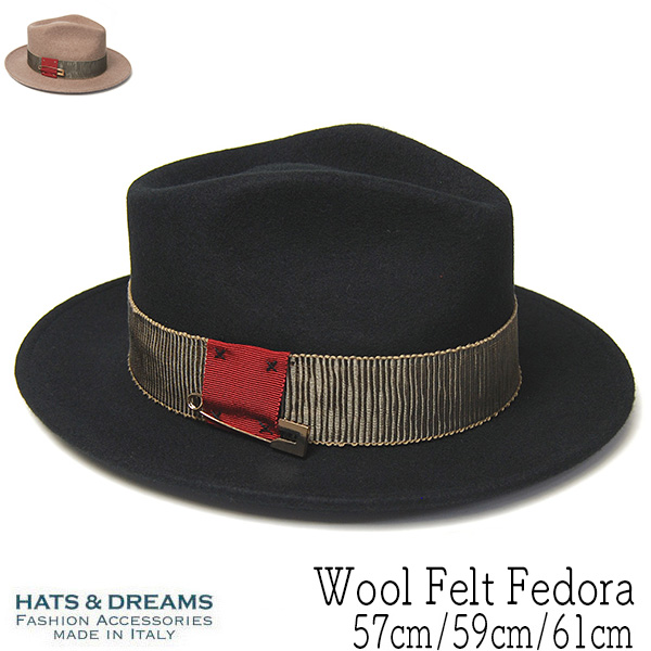 HATS＆DREAMS　ハッツアンドドリームス　ウールフエルト中折れ帽