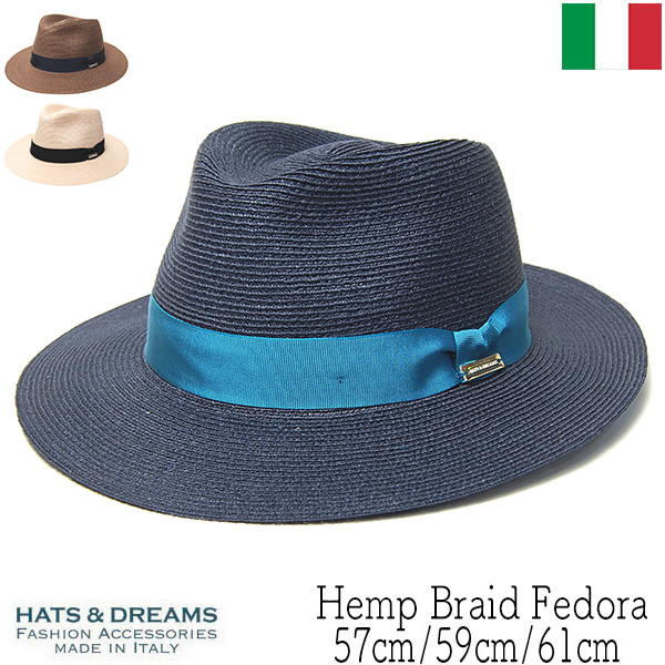 HATS＆DREAMS　ハッツアンドドリームス　ブレード中折れ帽　中折れハット　ストローハット
